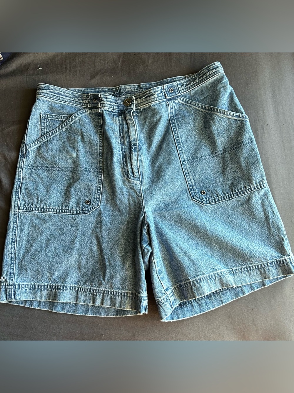 Christopher & Banks Light Blue Denim Pocket Shorts